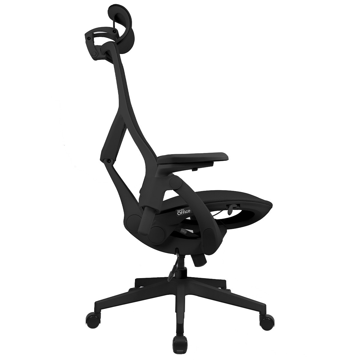 Cadeira de Escritório Dr. Office Adapt, Ajustável, Mesh, 3D, Reclinável, Preta, DR-CH-ADR4DBF