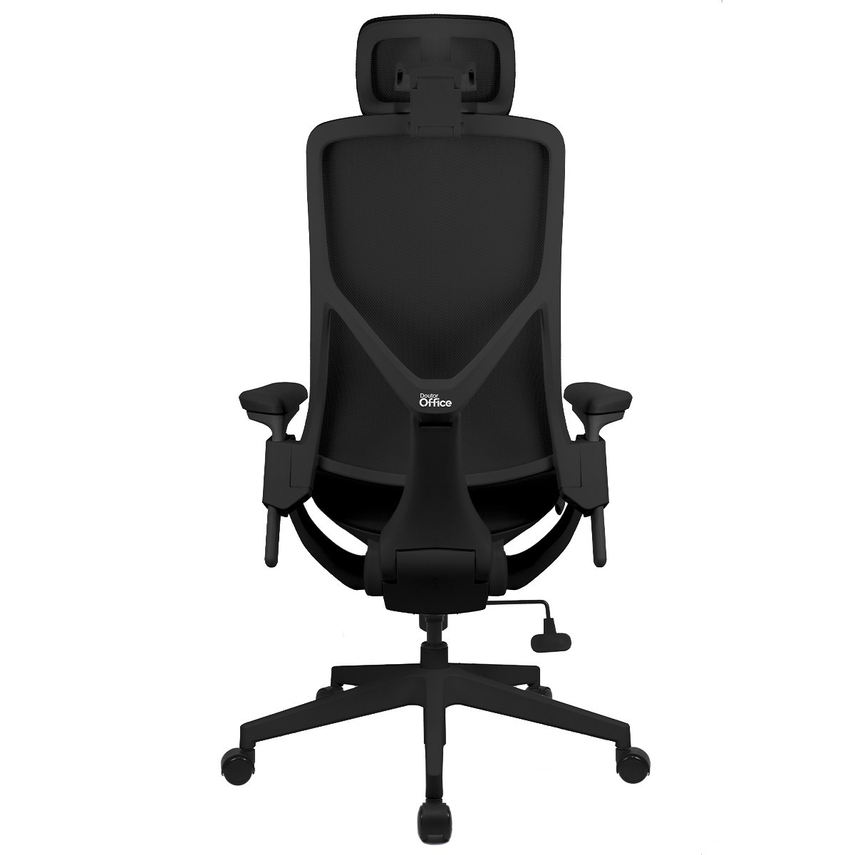 Cadeira de Escritório Dr. Office Adapt, Ajustável, Mesh, 3D, Reclinável, Preta, DR-CH-ADR4DBF