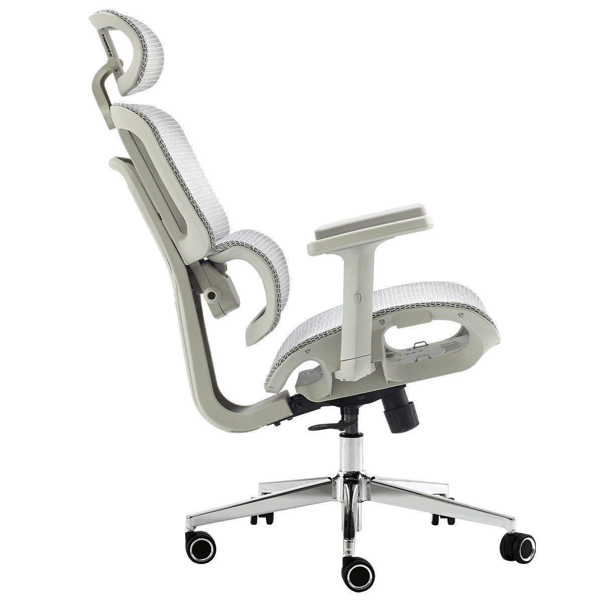 Cadeira de Escritório Dr. Office Business, Mesh, 2D, Ajustável, Suporta até 120kg, Cinza, DR-CH-BNN2DGF