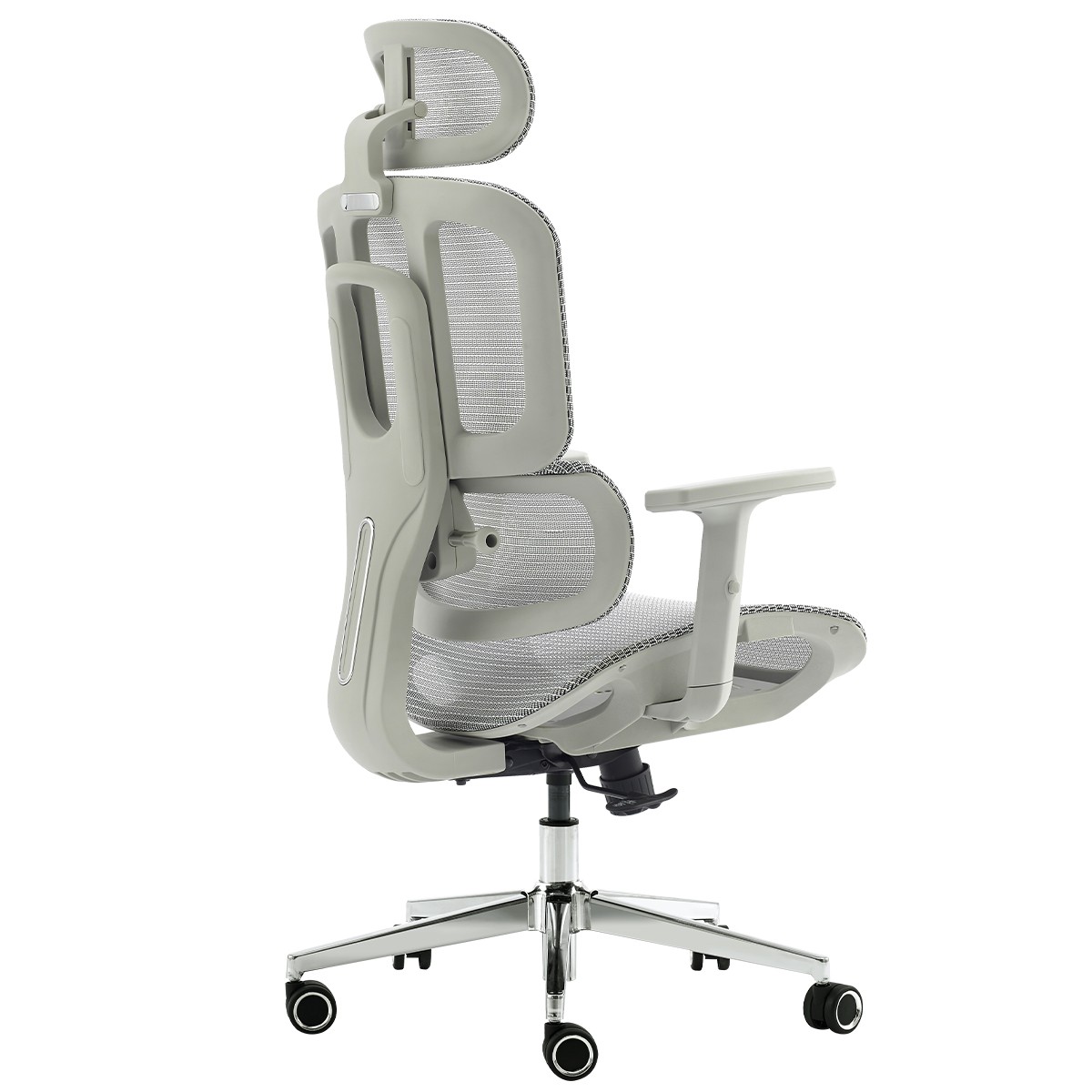 Cadeira de Escritório Dr. Office Business, Mesh, 2D, Ajustável, Suporta até 120kg, Cinza, DR-CH-BNN2DGF