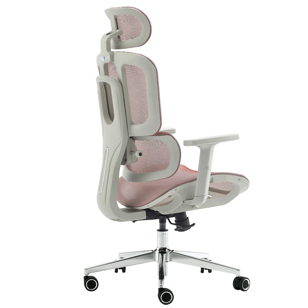 Cadeira de Escritório Dr. Office Business, Mesh, 2D, Ajustável, Suporta até 120kg, Rosa Antigo, DR-CH-BNN2DPF