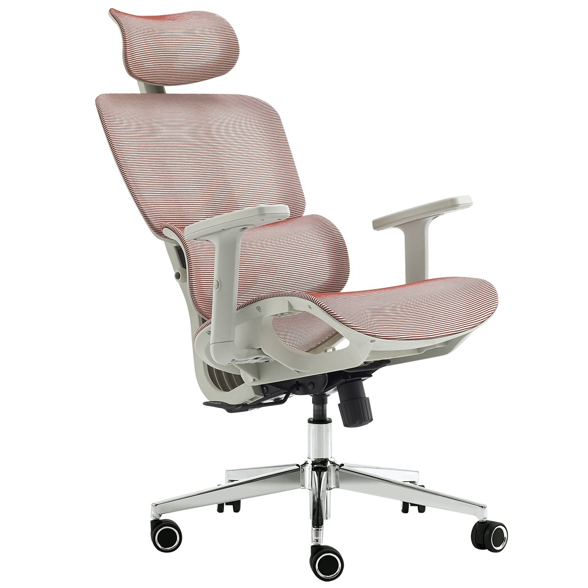 Cadeira de Escritório Dr. Office Business, Mesh, 2D, Ajustável, Suporta até 120kg, Rosa Antigo, DR-CH-BNN2DPF