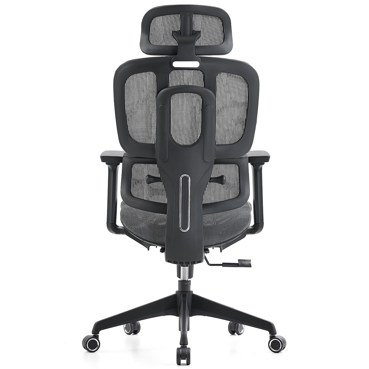 Cadeira de Escritório Dr. Office Business, Mesh, 3D, Ajustável, Suporta até 120kg, Preto e Cinza, DR-CH-BNR3DBGF