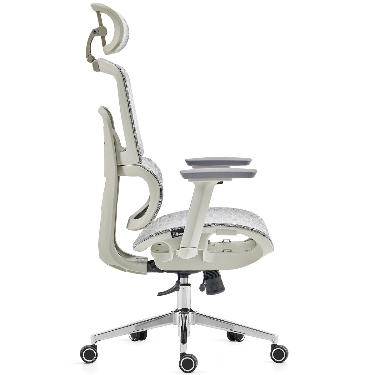 Cadeira de Escritório Dr. Office Business Pro, Cinza, Mesh, 3D, Altura Ajustável, DR-CH-BPR3DGH