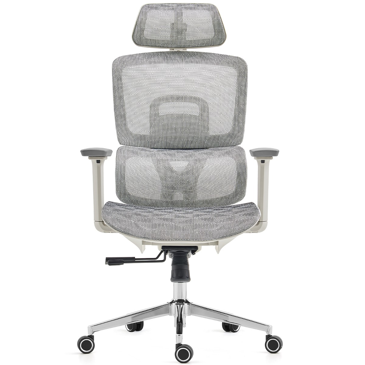 Cadeira de Escritório Dr. Office Business Pro, Cinza, Mesh, 3D, Altura Ajustável, DR-CH-BPR3DGH
