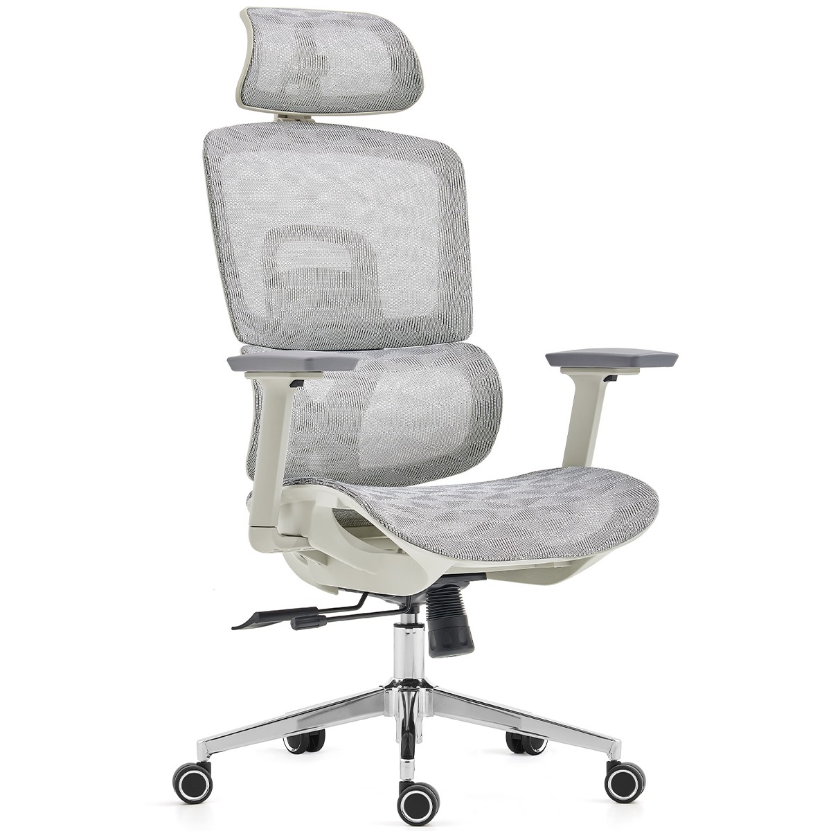 Cadeira de Escritório Dr. Office Business Pro, Cinza, Mesh, 3D, Altura Ajustável, DR-CH-BPR3DGH