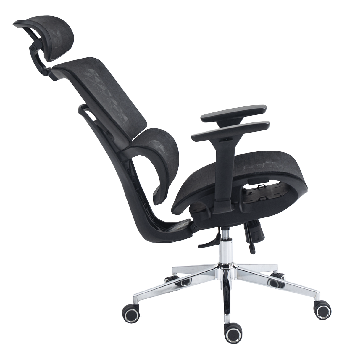 Cadeira de Escritório Dr. Office Business Pro, Preta, Mesh, 3D, Altura Ajustável