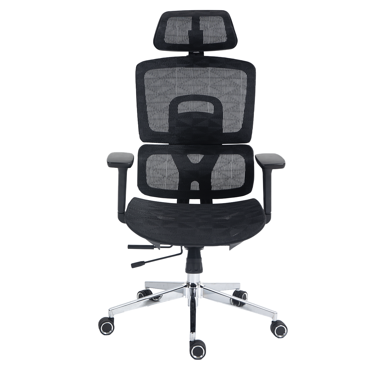 Cadeira de Escritório Dr. Office Business Pro, Preta, Mesh, 3D, Altura Ajustável