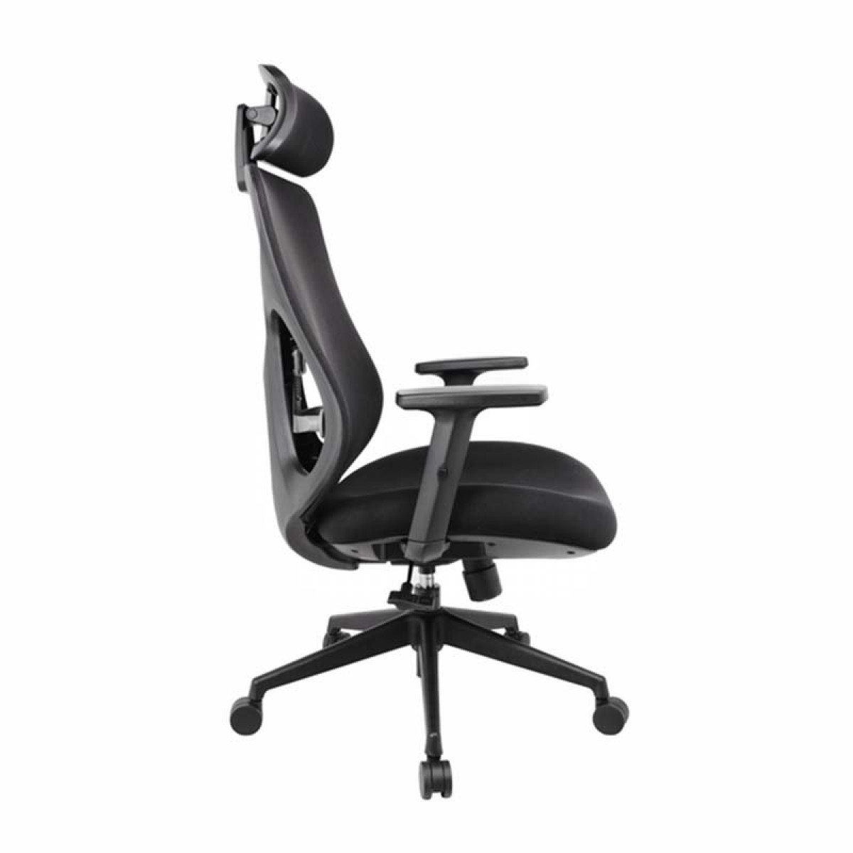 Cadeira de Escritório Dr. Office Easy, Preta, Mesh, 3D, Altura Ajustável