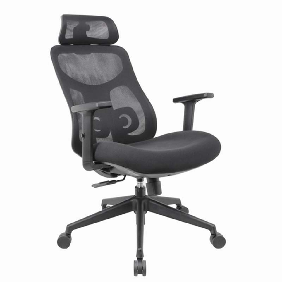 Cadeira de Escritório Dr. Office Easy, Preta, Mesh, 3D, Altura Ajustável