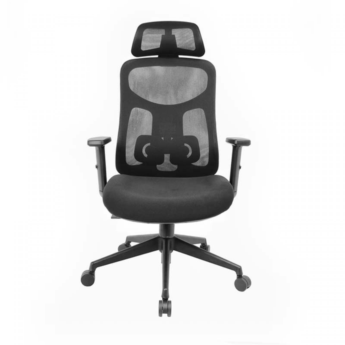 Cadeira de Escritório Dr. Office Easy, Preta, Mesh, 3D, Altura Ajustável