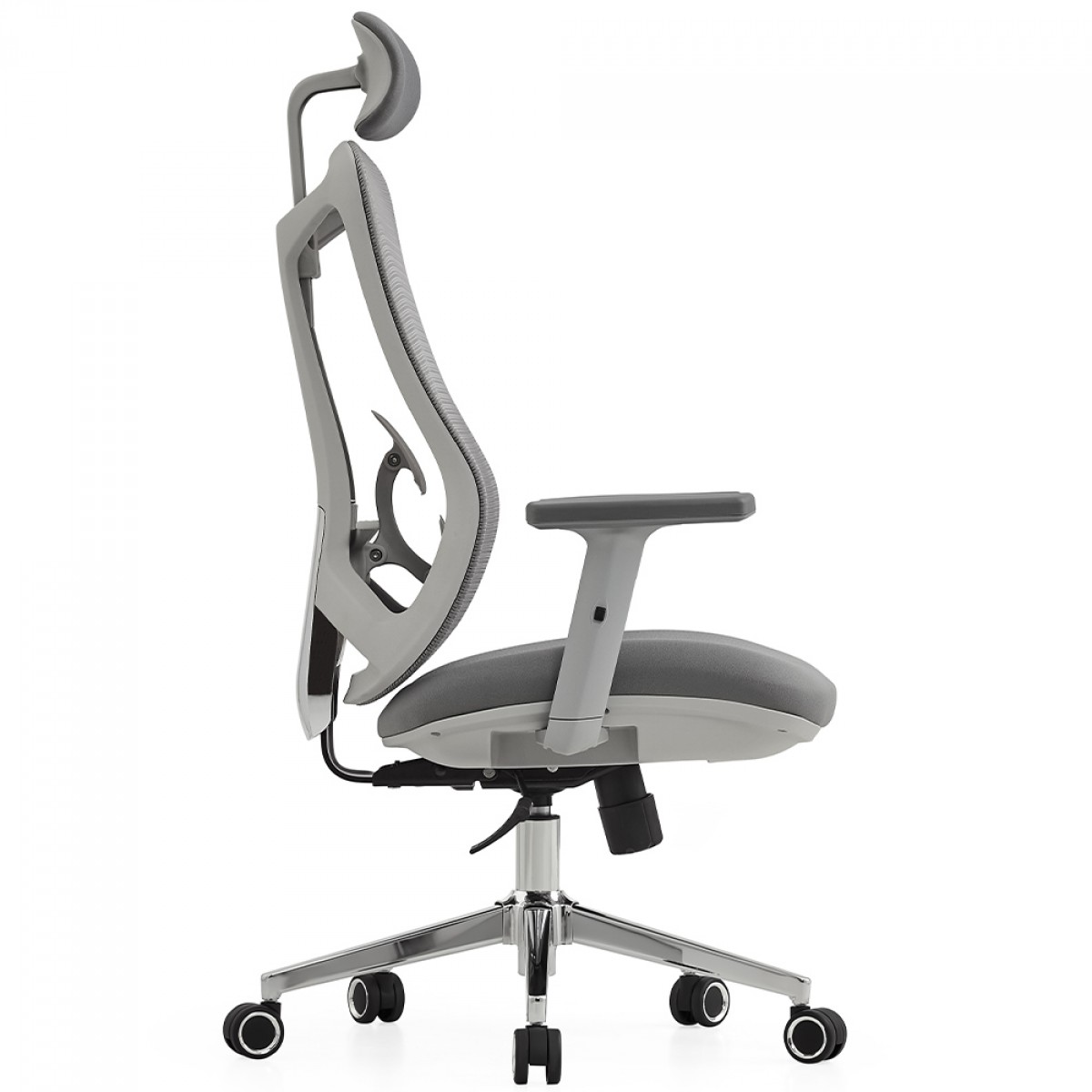 Cadeira de Escritório Dr. Office Easy Pro, Cinza, Mesh, Ajustável, DR-CH-EPR1DGF