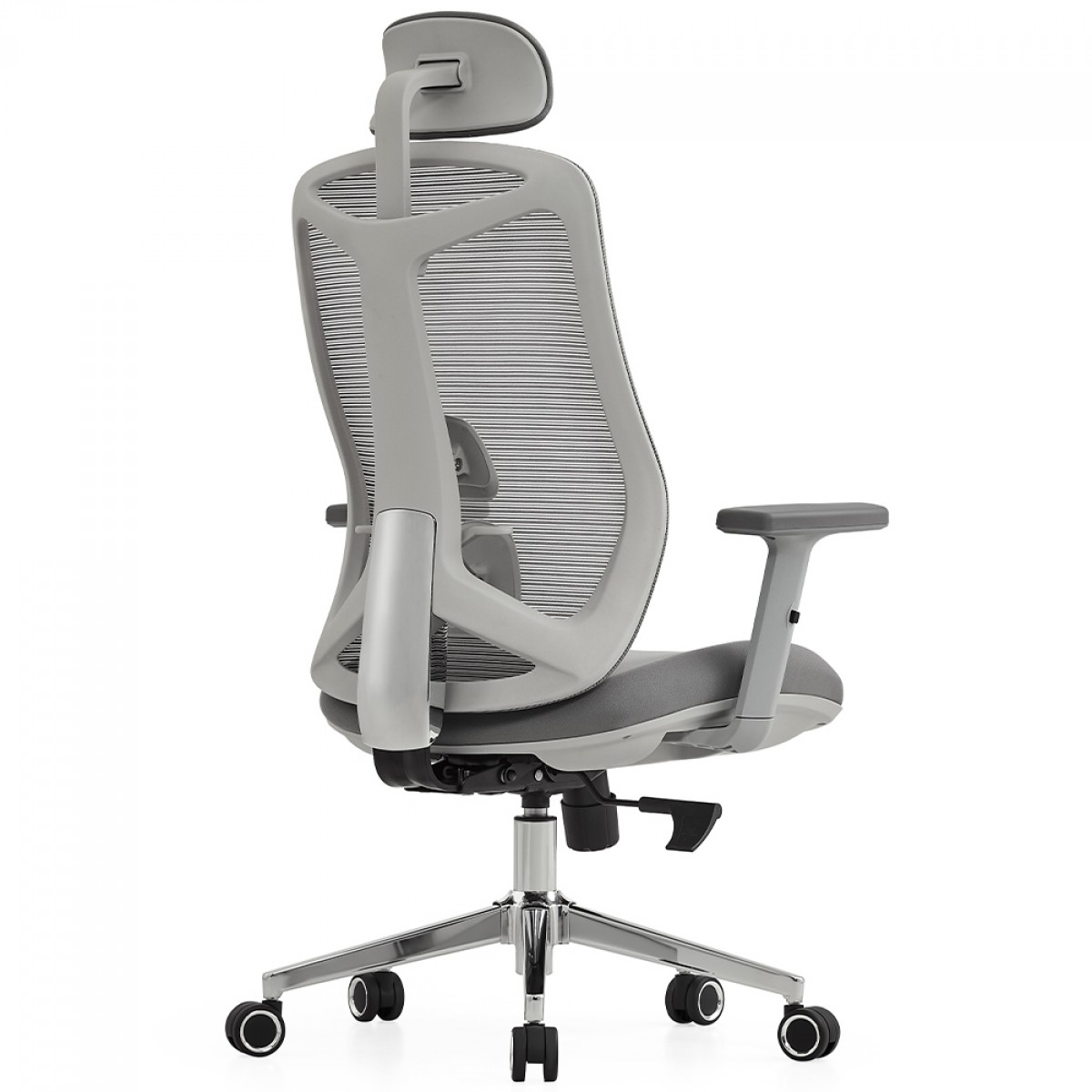 Cadeira de Escritório Dr. Office Easy Pro, Cinza, Mesh, Ajustável, DR-CH-EPR1DGF