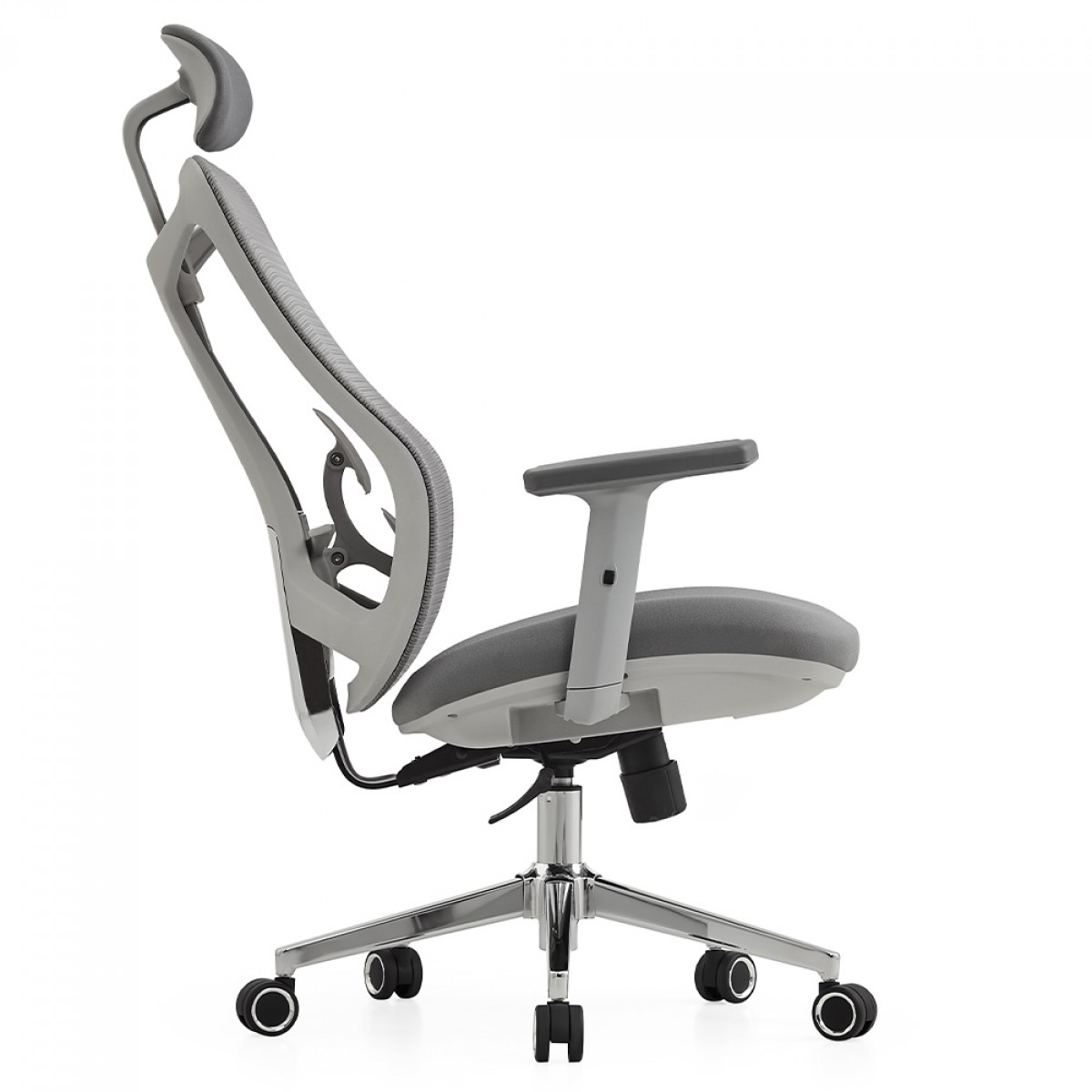 Cadeira de Escritório Dr. Office Easy Pro, Cinza, Mesh, Ajustável, DR-CH-EPR1DGF