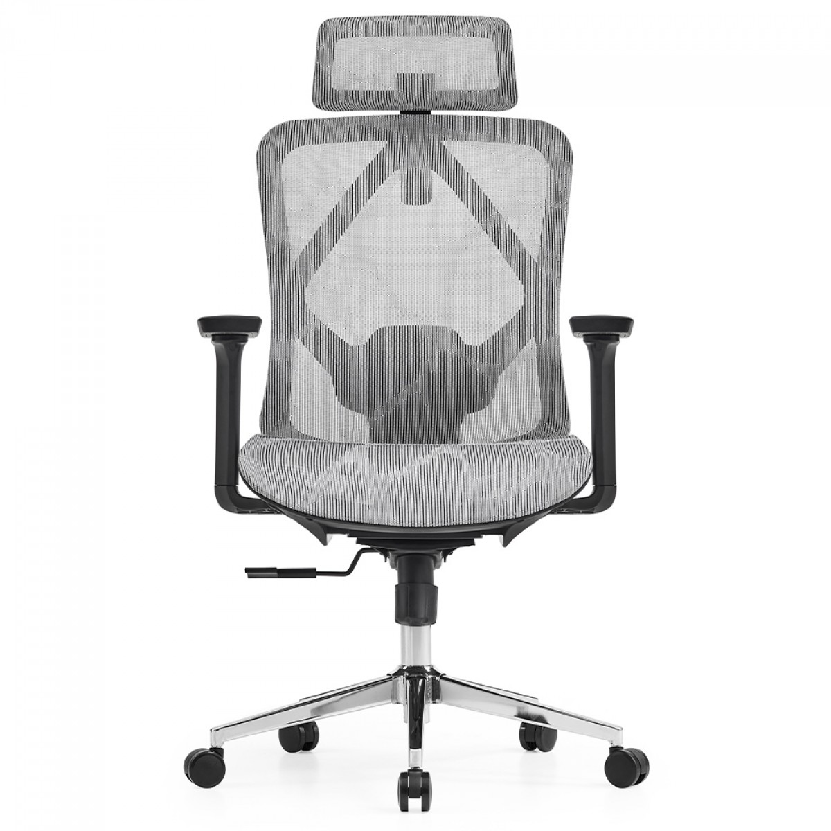 Cadeira de Escritório Dr. Office Ergo, Branco, Mesh, Altura Ajustável, DR-CH-EGR2DBWF