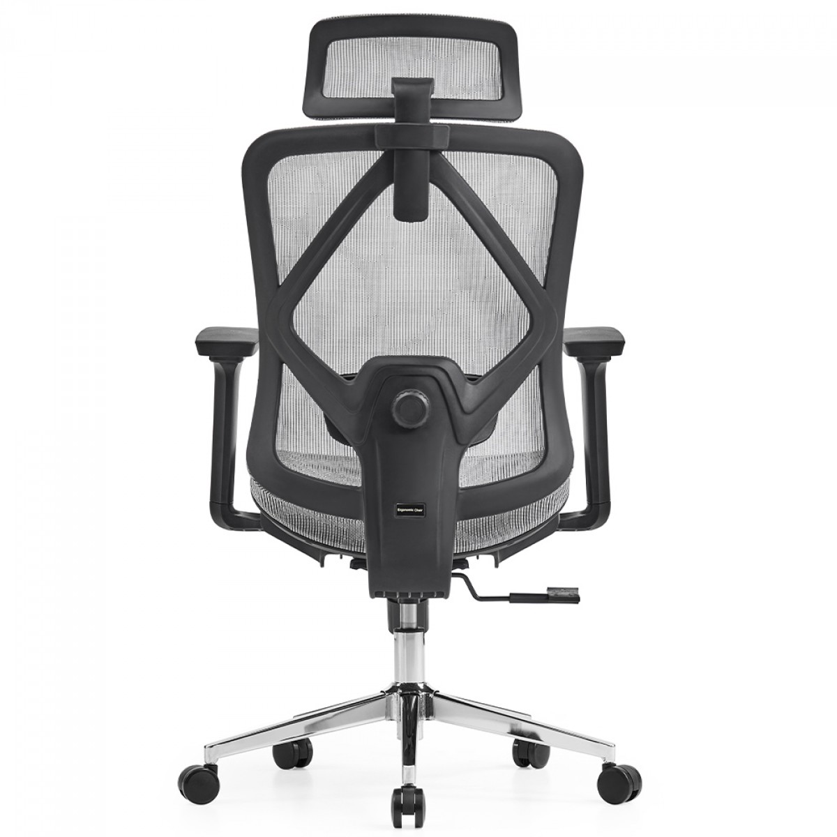 Cadeira de Escritório Dr. Office Ergo, Branco, Mesh, Altura Ajustável, DR-CH-EGR2DBWF