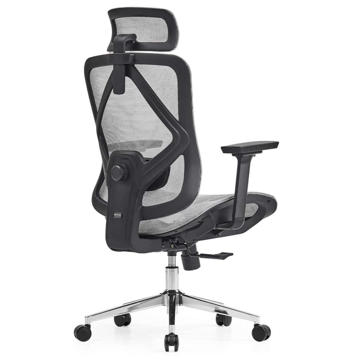 Cadeira de Escritório Dr. Office Ergo, Branco, Mesh, Altura Ajustável, DR-CH-EGR2DBWF