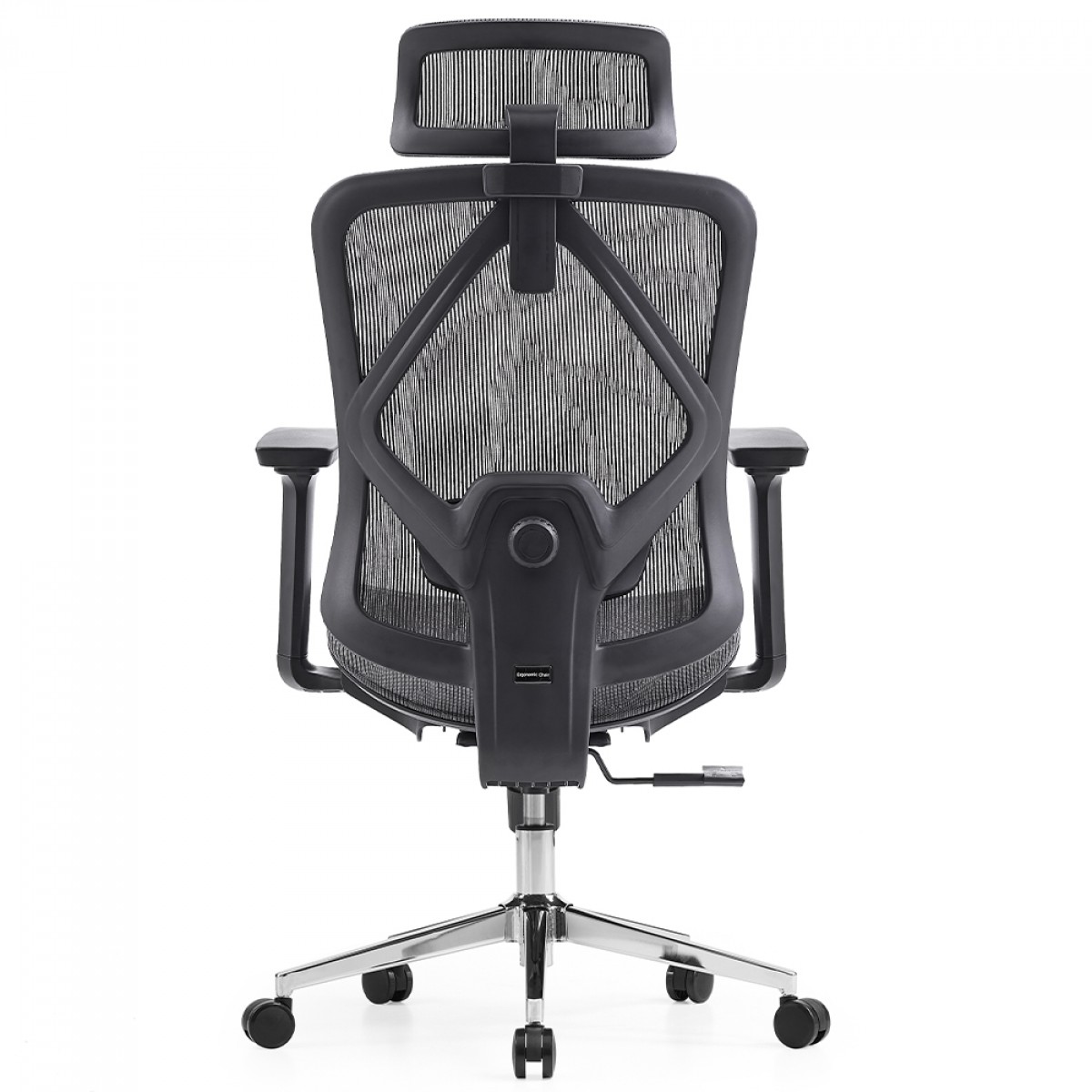 Cadeira de Escritório Dr. Office Ergo, Cinza, Mesh, Altura Ajustável, DR-CH-EGR2DBGF