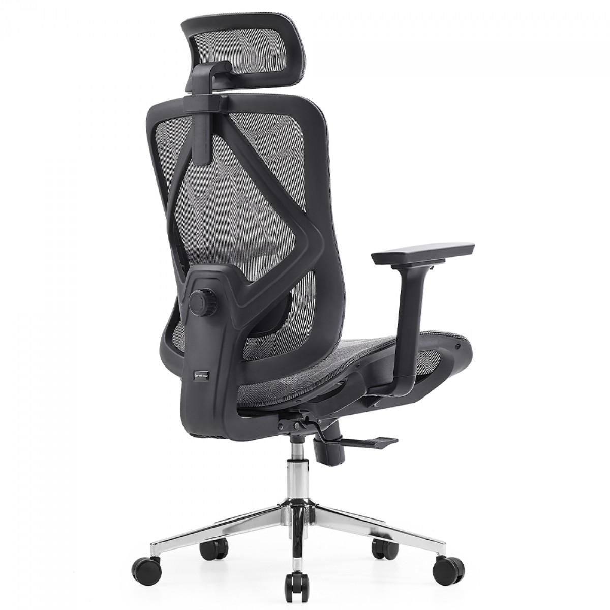 Cadeira de Escritório Dr. Office Ergo, Cinza, Mesh, Altura Ajustável, DR-CH-EGR2DBGF