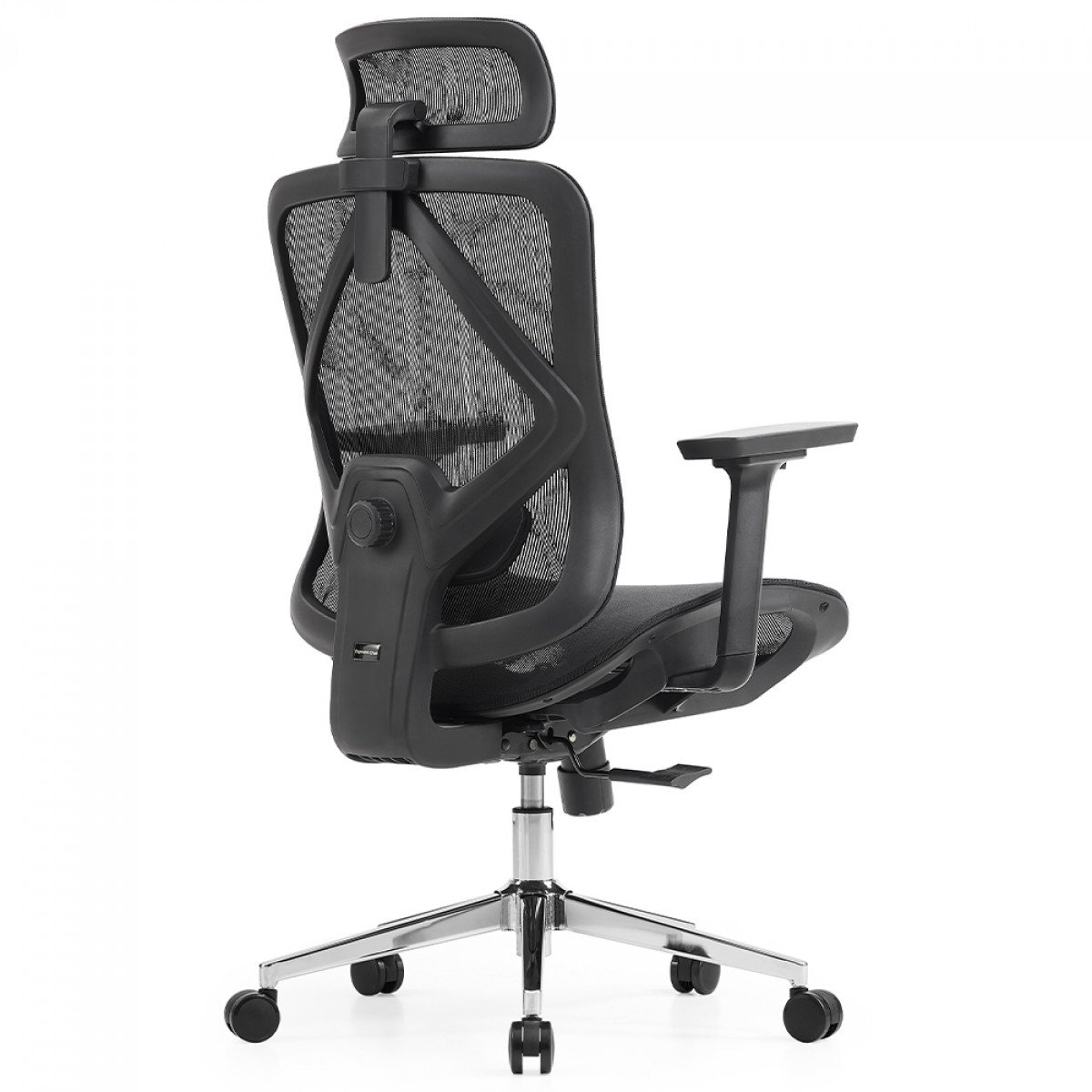 Cadeira de Escritório Dr. Office Ergo, Preta, Mesh, Altura Ajustável