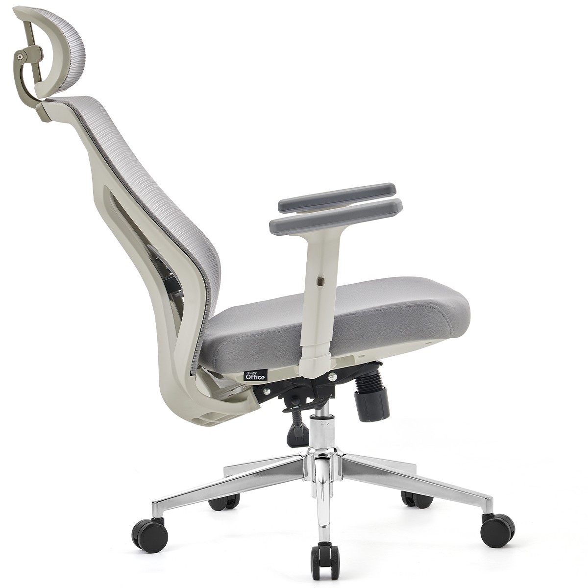 Cadeira de Escritório Dr. Office Ergo Pro, Cinza, Mesh, Altura Ajustável, DR-CH-EPR2DGH