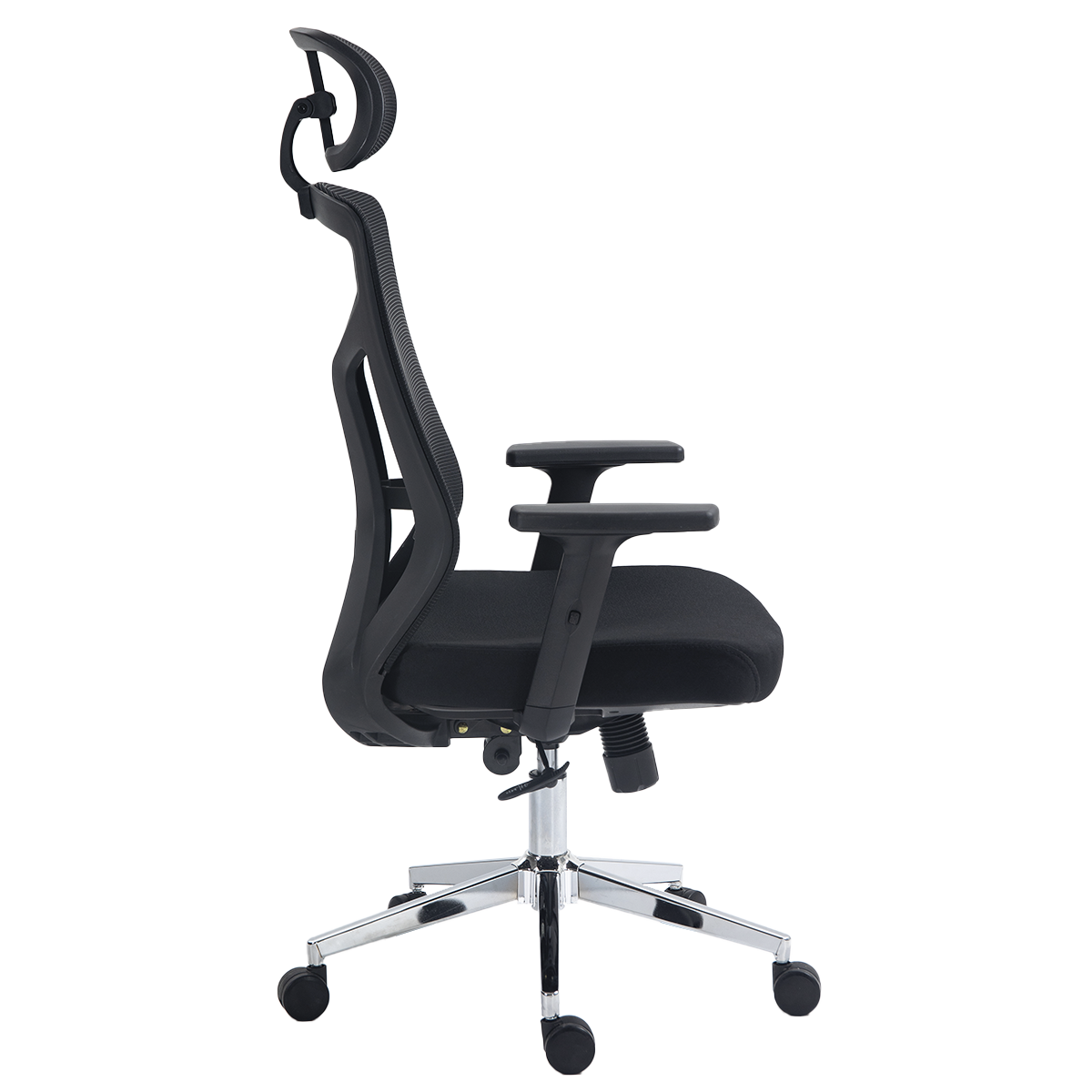 Cadeira de Escritório Dr. Office Ergo Pro, Preta, Mesh, Altura Ajustável