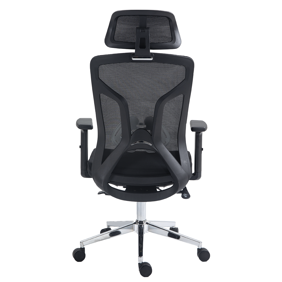 Cadeira de Escritório Dr. Office Ergo Pro, Preta, Mesh, Altura Ajustável