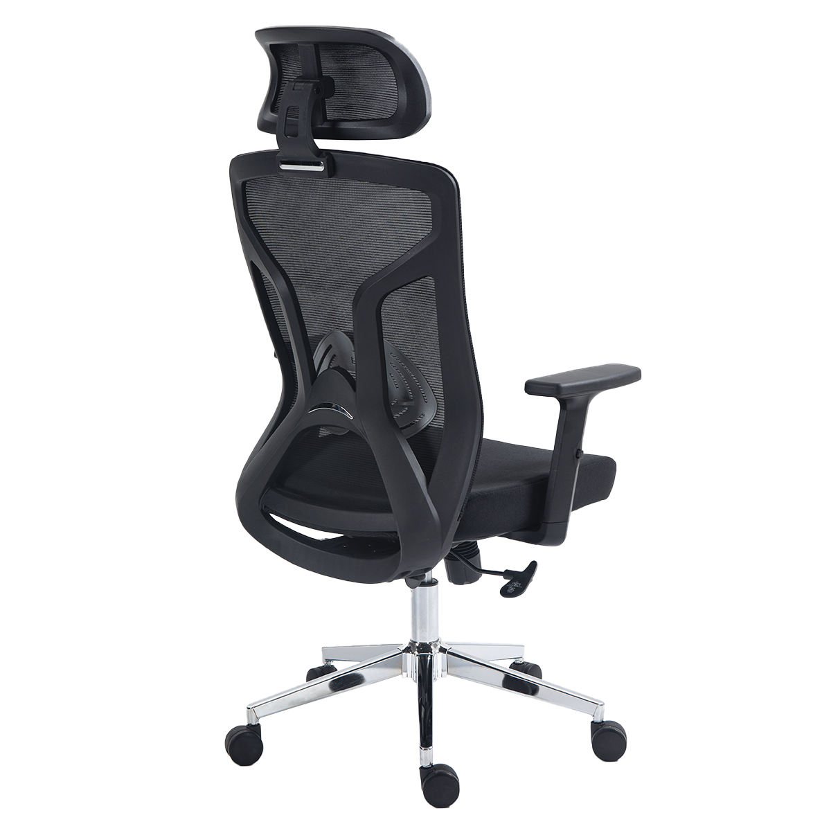 Cadeira de Escritório Dr. Office Ergo Pro, Preta, Mesh, Altura Ajustável