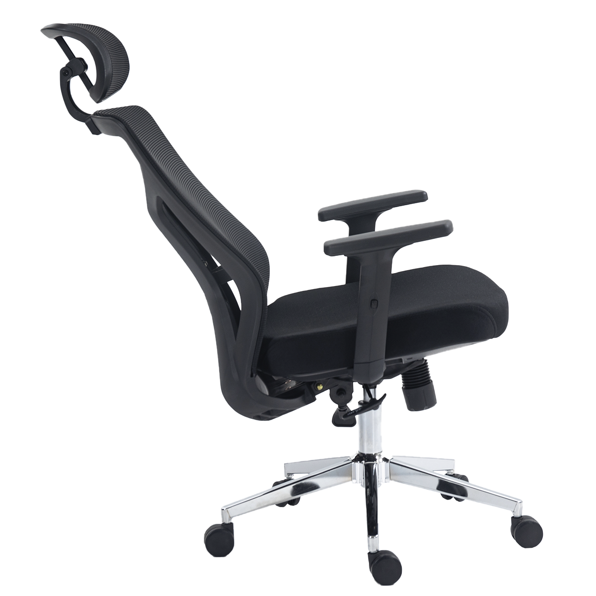 Cadeira de Escritório Dr. Office Ergo Pro, Preta, Mesh, Altura Ajustável