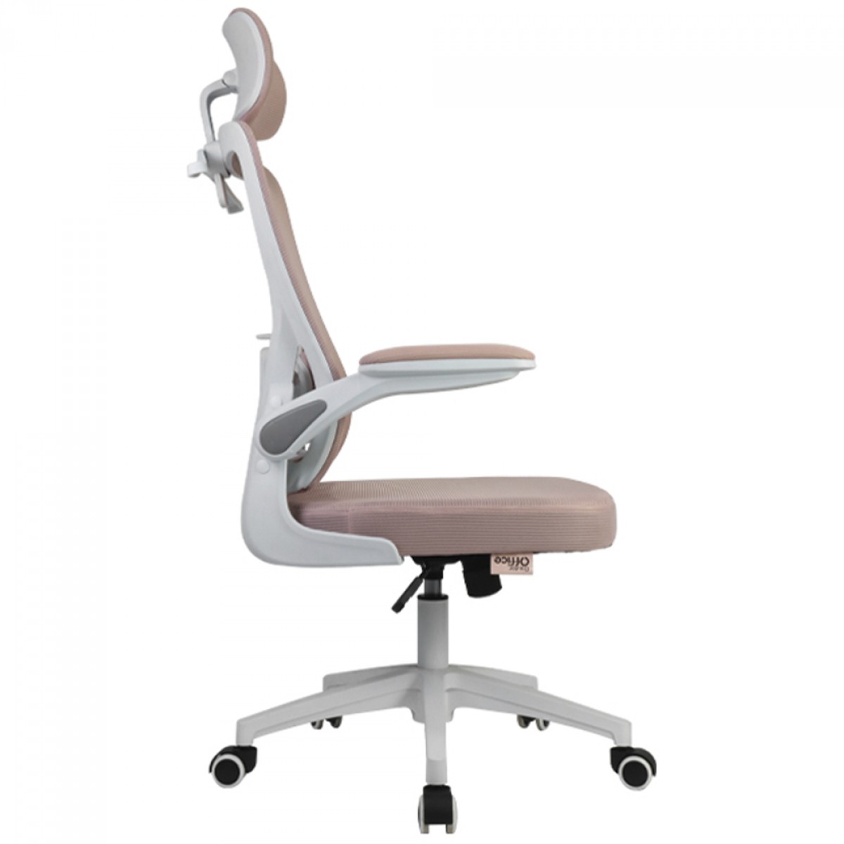 Cadeira De Escritório Dr. Office Handy, Ajustável, Ergonômica, Mesh, Rosa, DR-CH-HDN1DWP