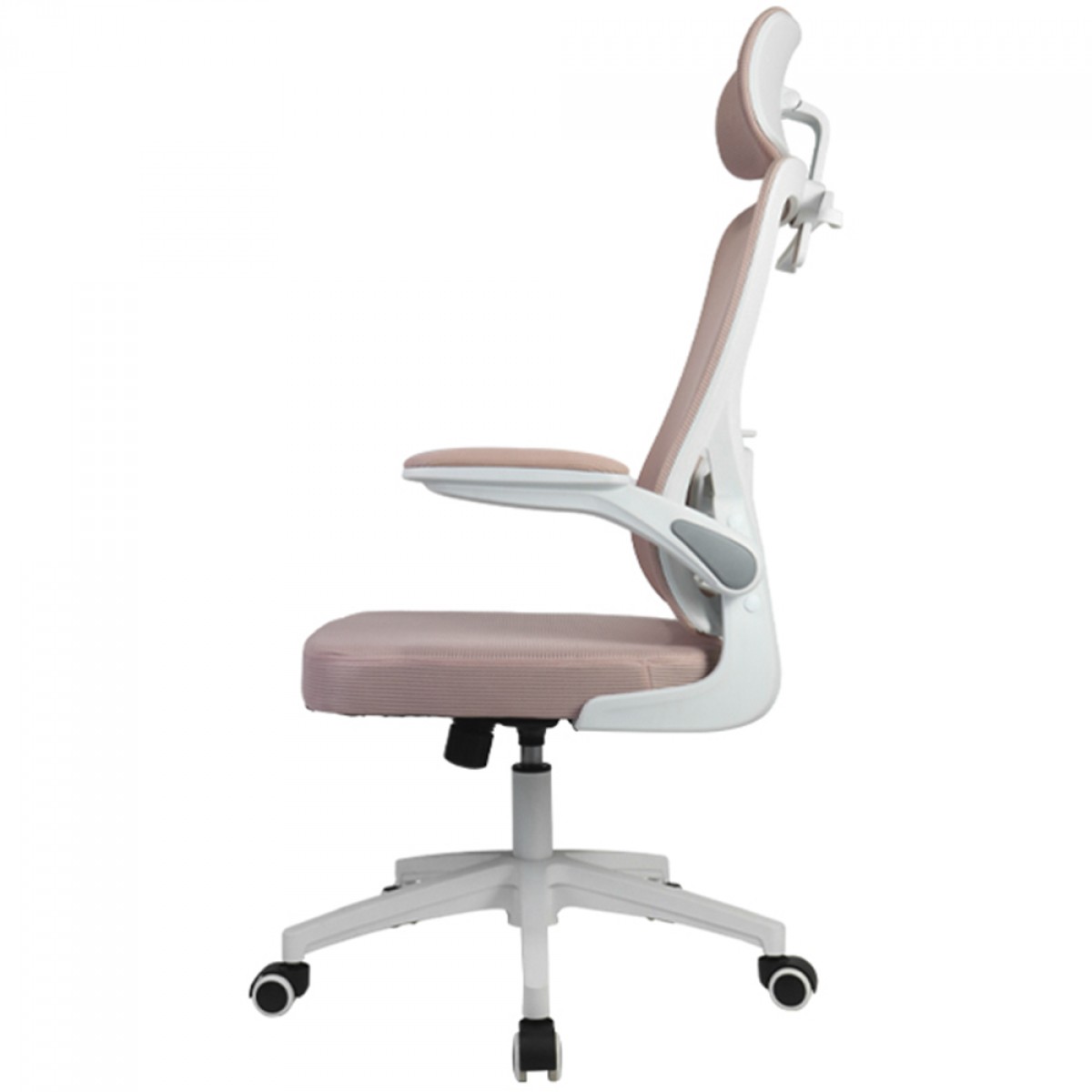 Cadeira De Escritório Dr. Office Handy, Ajustável, Ergonômica, Mesh, Rosa, DR-CH-HDN1DWP