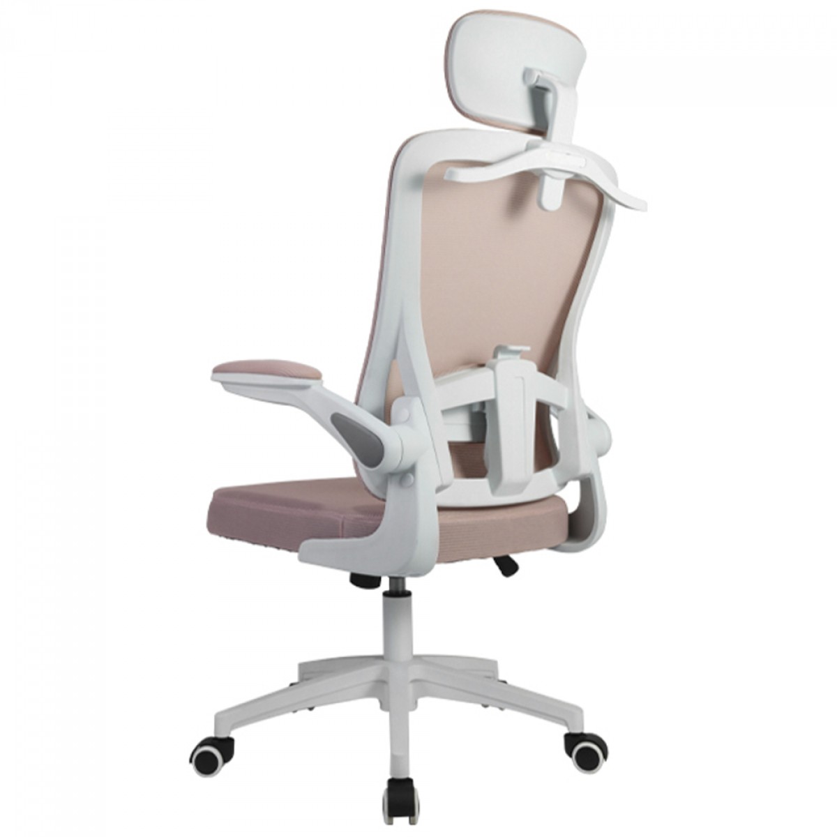 Cadeira De Escritório Dr. Office Handy, Ajustável, Ergonômica, Mesh, Rosa, DR-CH-HDN1DWP