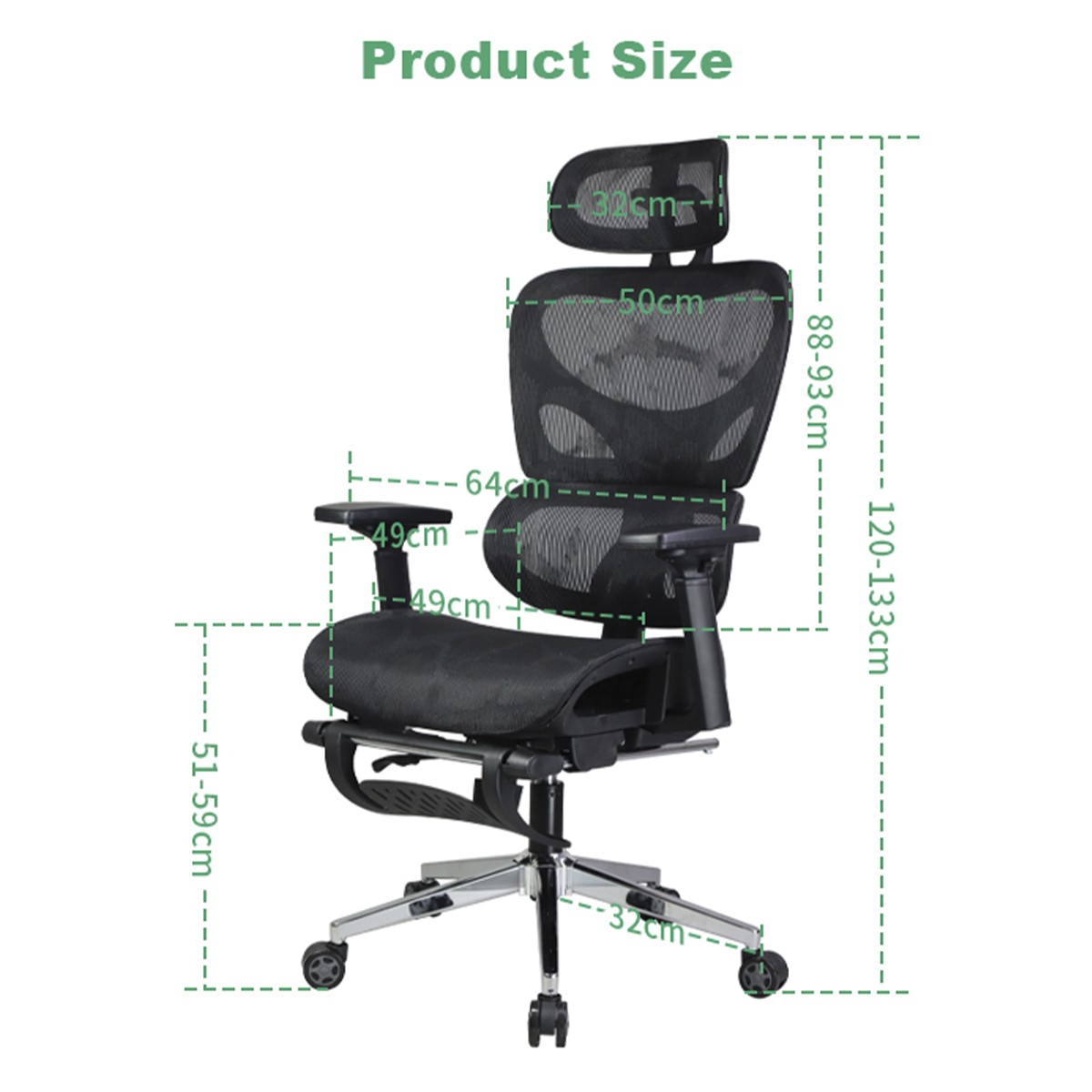 Cadeira de Escritório Dr. Office Master, Mesh, Ajustável, 3D, Preta, DR-CH-MTR3DBF