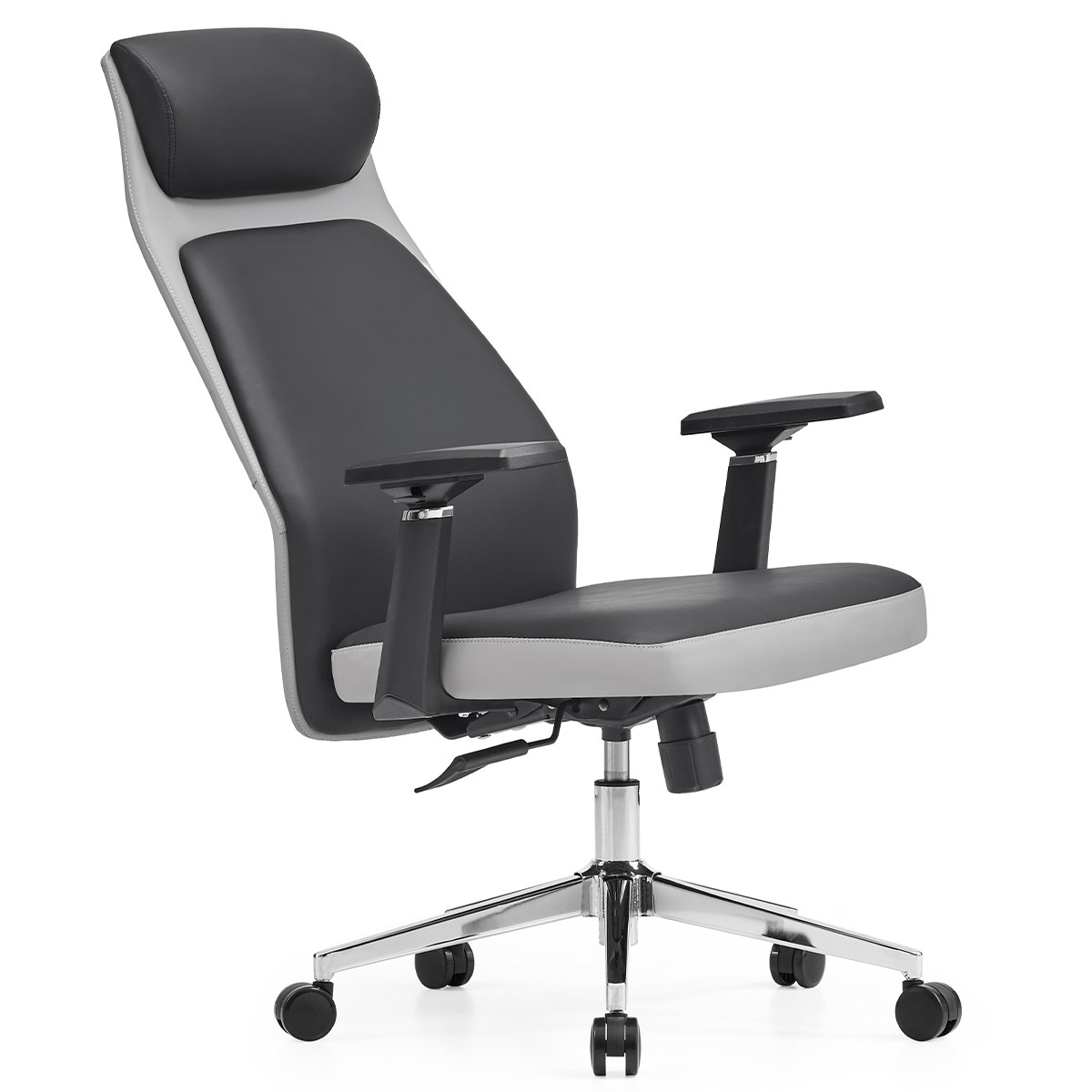 Cadeira de Escritório Dr. Office Neo, Ajustável, 3D, Reclinável, Preto e Cinza, DR-CH-NER3DBGL