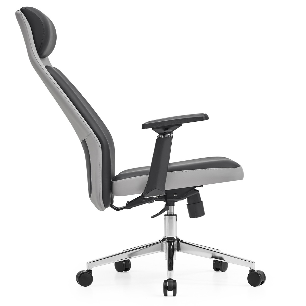 Cadeira de Escritório Dr. Office Neo, Ajustável, 3D, Reclinável, Preto e Cinza, DR-CH-NER3DBGL