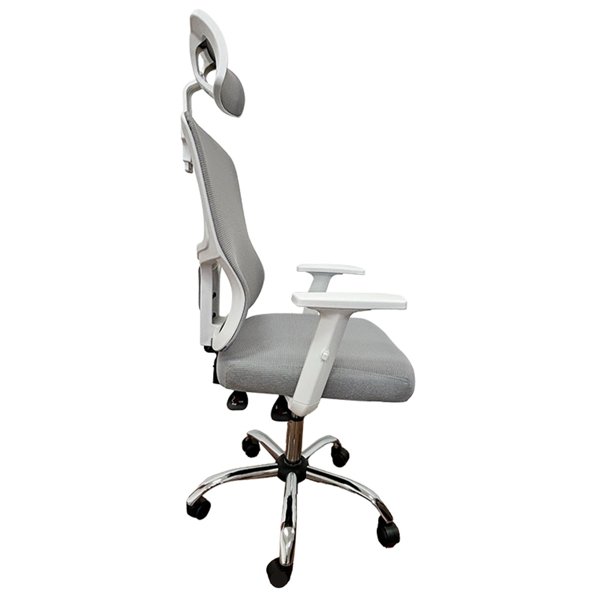 Cadeira De Escritório Dr. Office Prime, Mesh, Altura Ajustável, Cinza, DR-CH-PMN0DWF