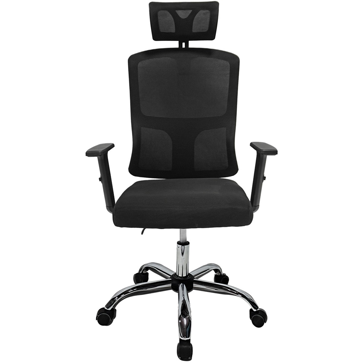 Cadeira De Escritório Dr. Office Prime, Preta, Mesh, Altura Ajustável, DR-CH-PMN0DBF