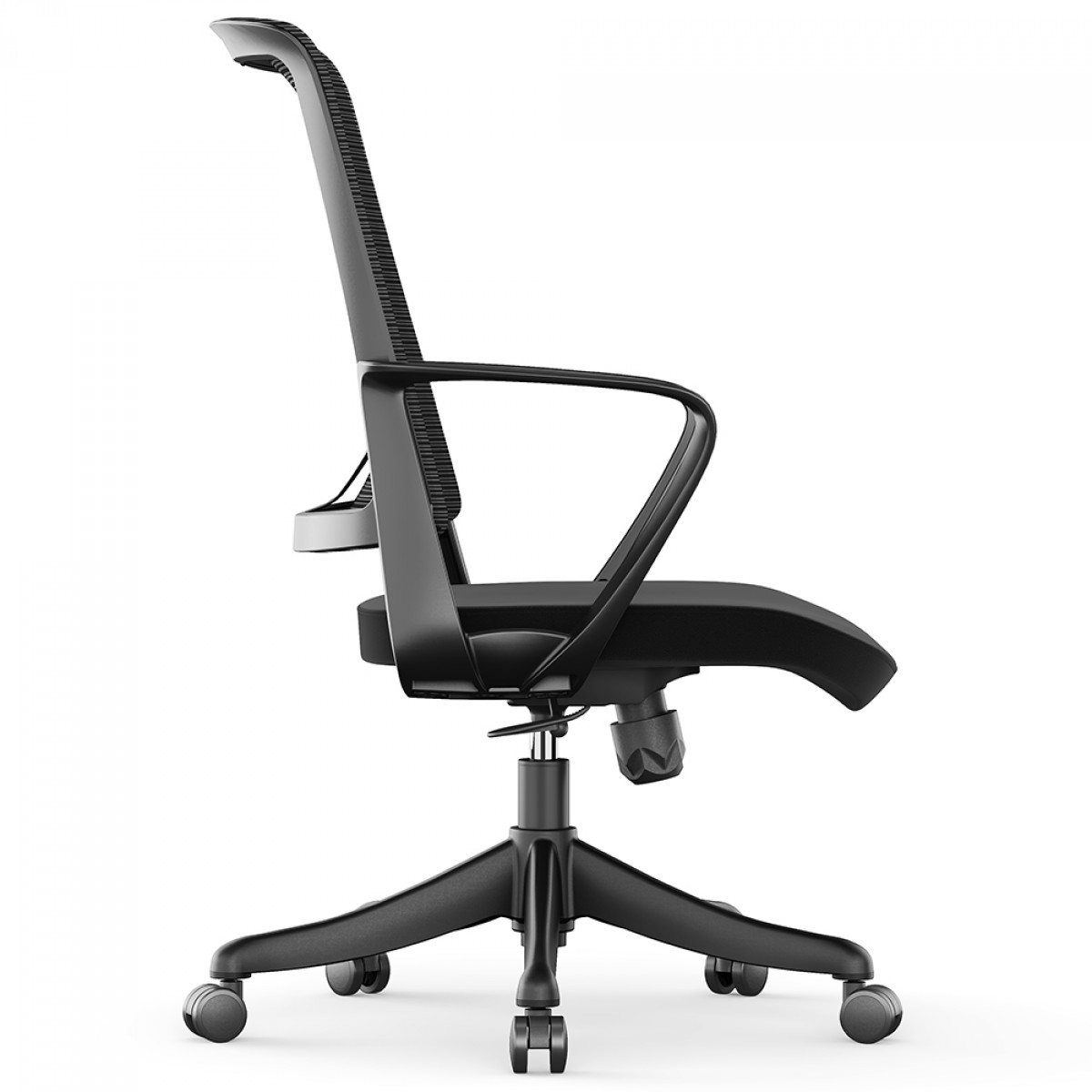 Cadeira de Escritório Dr. Office Smart PRO, Altura Ajustável, Preta, DR-CH-SPN0DB