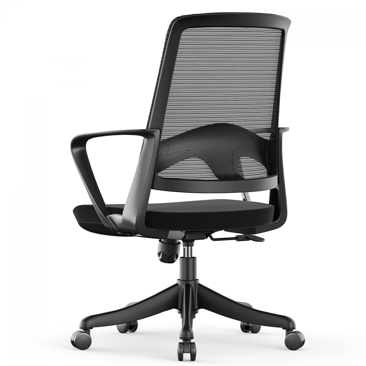 Cadeira de Escritório Dr. Office Smart PRO, Altura Ajustável, Preta, DR-CH-SPN0DB