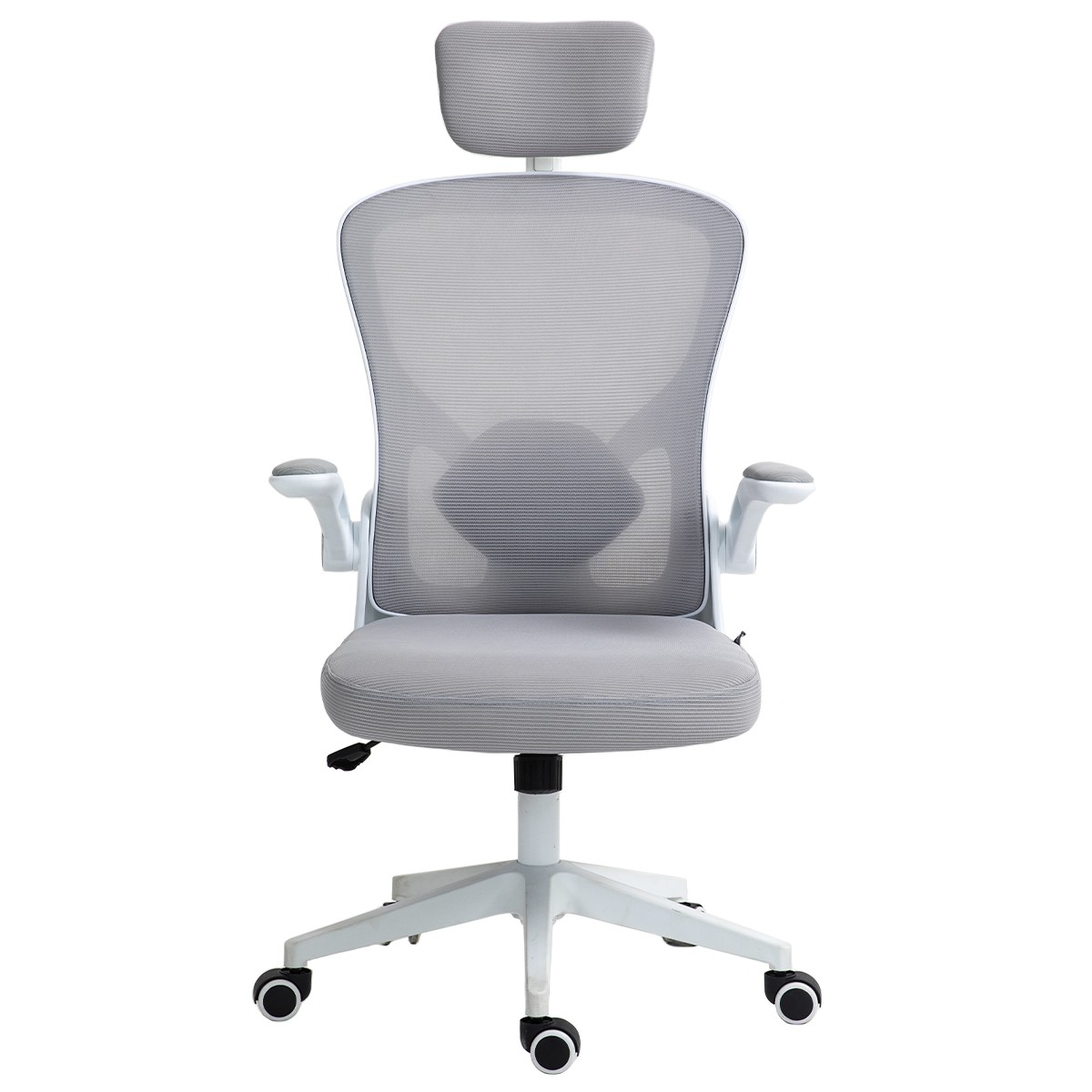 Cadeira de Escritório Dr. Office Work, Cinza, Mesh, DR-CH-WKR3DG