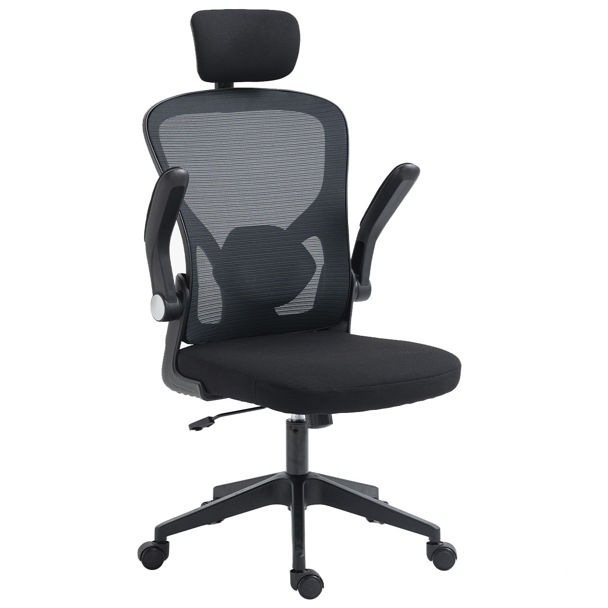 Cadeira de Escritório Dr. Office Work, Preta, Mesh, DR-CH-WKR2DB