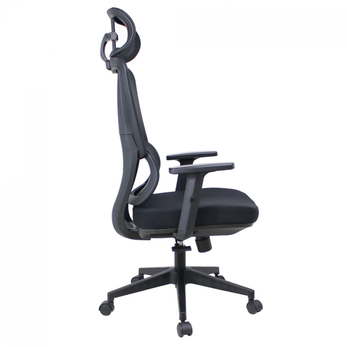 Cadeira de Escritório Dr. Office Work Pro, Ajustável, Mesh, 2D, Reclinável, Preta, DR-CH-WKPR2DB