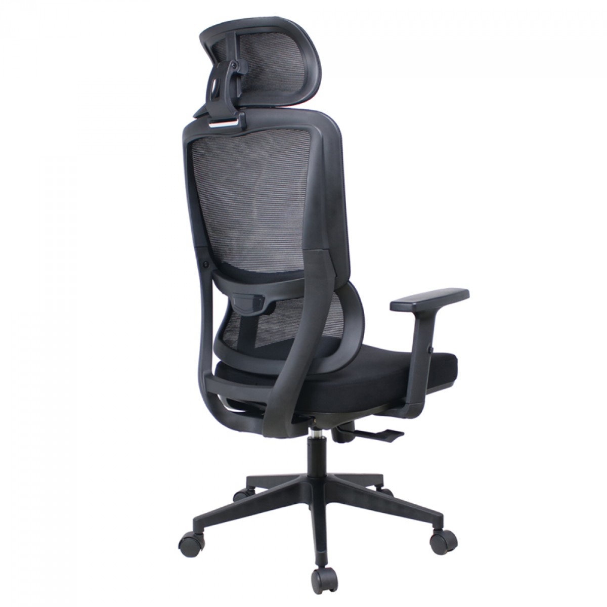 Cadeira de Escritório Dr. Office Work Pro, Ajustável, Mesh, 2D, Reclinável, Preta, DR-CH-WKPR2DB
