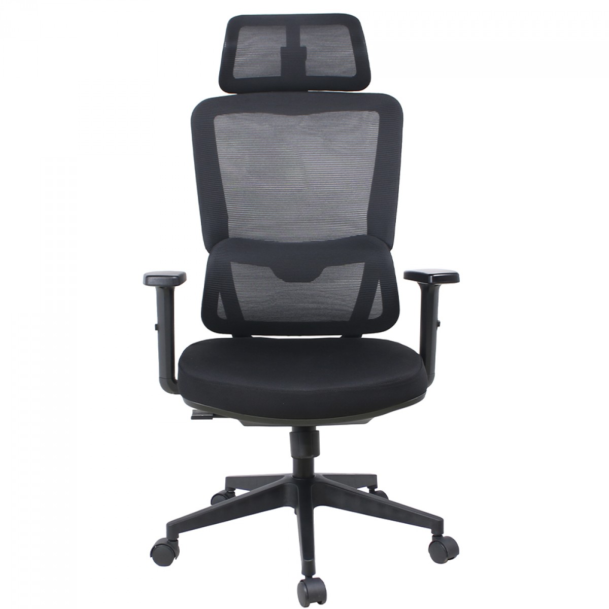 Cadeira de Escritório Dr. Office Work Pro, Ajustável, Mesh, 2D, Reclinável, Preta, DR-CH-WKPR2DB