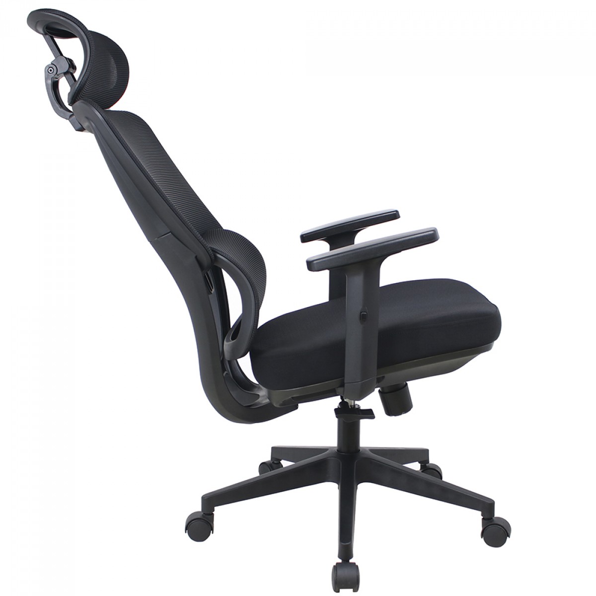 Cadeira de Escritório Dr. Office Work Pro, Ajustável, Mesh, 2D, Reclinável, Preta, DR-CH-WKPR2DB