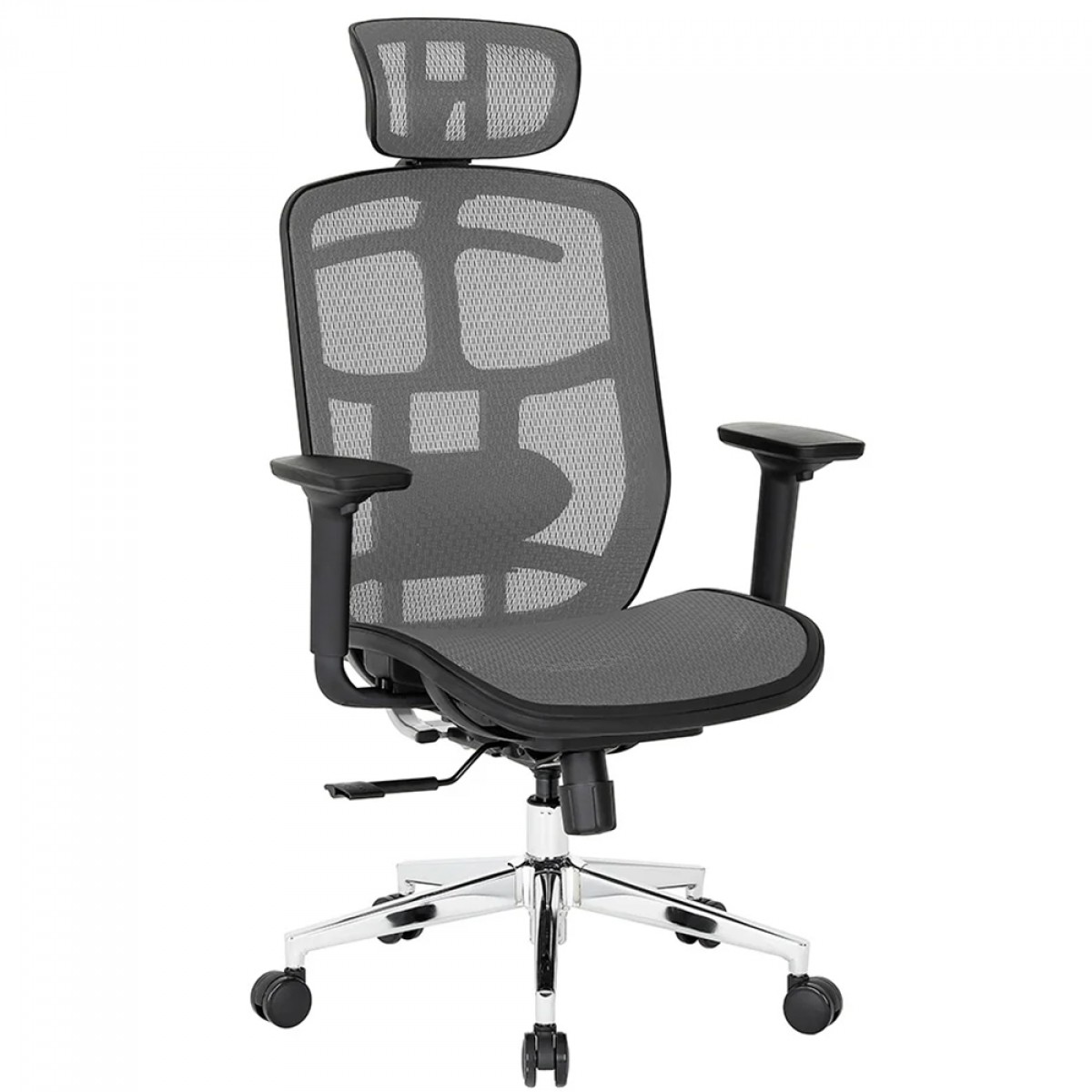 Cadeira De Escritório DT3 Diana V2, Ajustável, Ergonômica, 3D, Mesh, Cinza e Preto, 14513-4