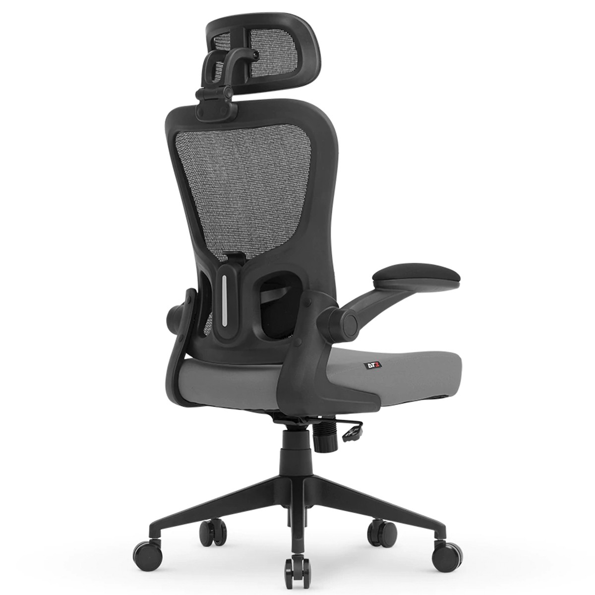 Cadeira De Escritório DT3 Vita H, Ajustável, Ergonômica, Mesh, Preto E Cinza, 14231-1