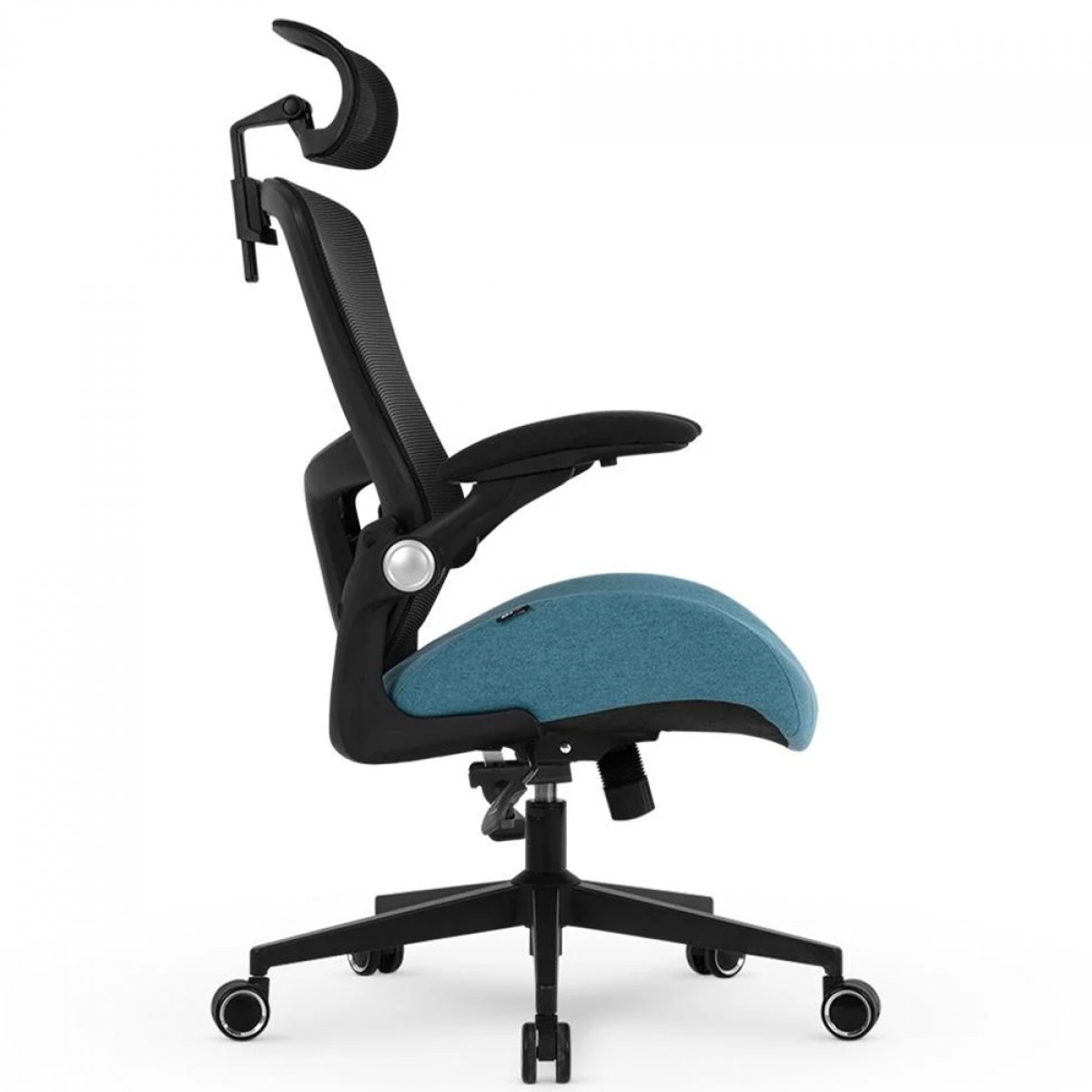 Cadeira De Escritório DT3 Vita Super H, Ajustável, Ergonômica, Mesh, Preto e Azul, 14248-9