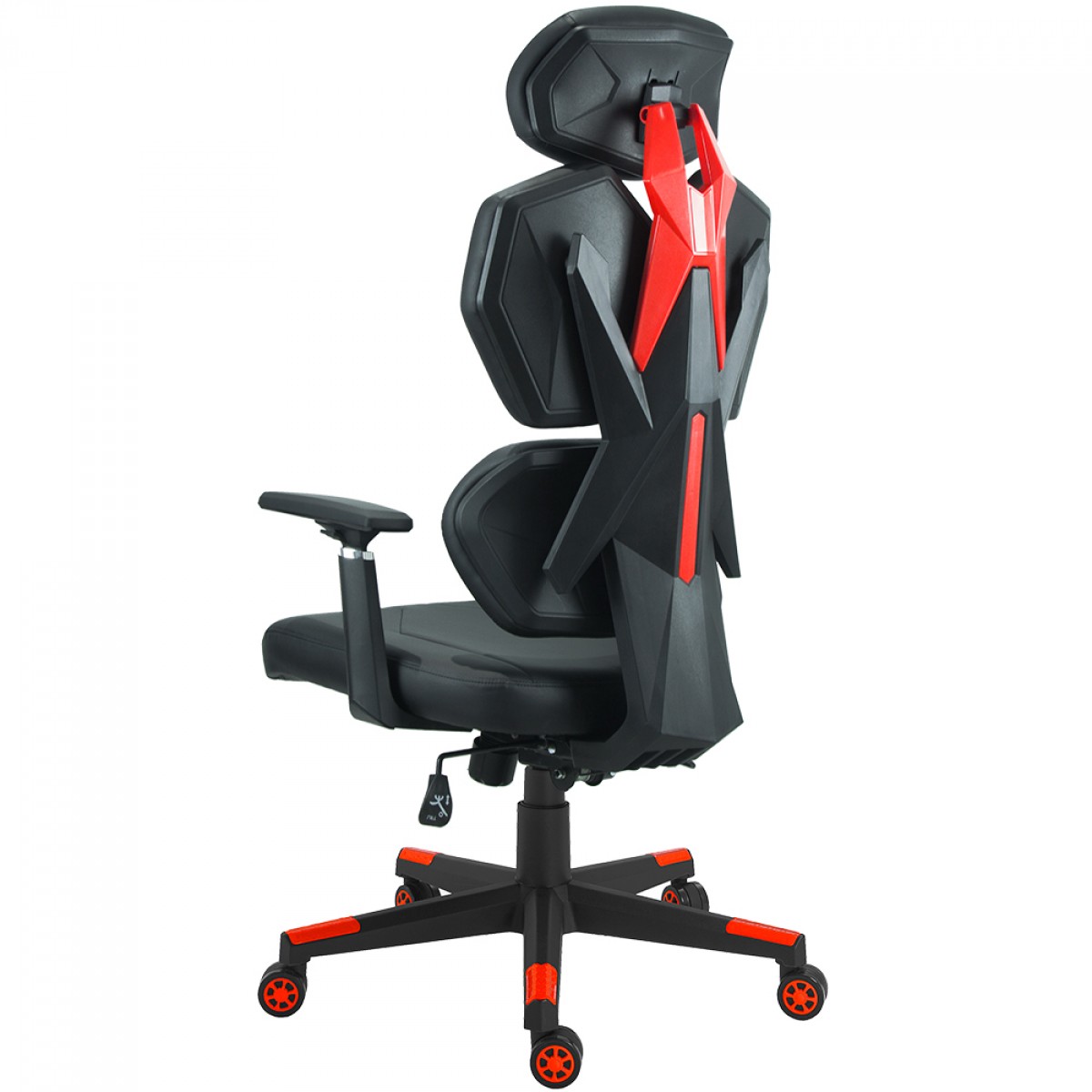 Cadeira de Escritório Keytime LumbarPro 4D, Ajustável, Courino, Preta, KYT00042