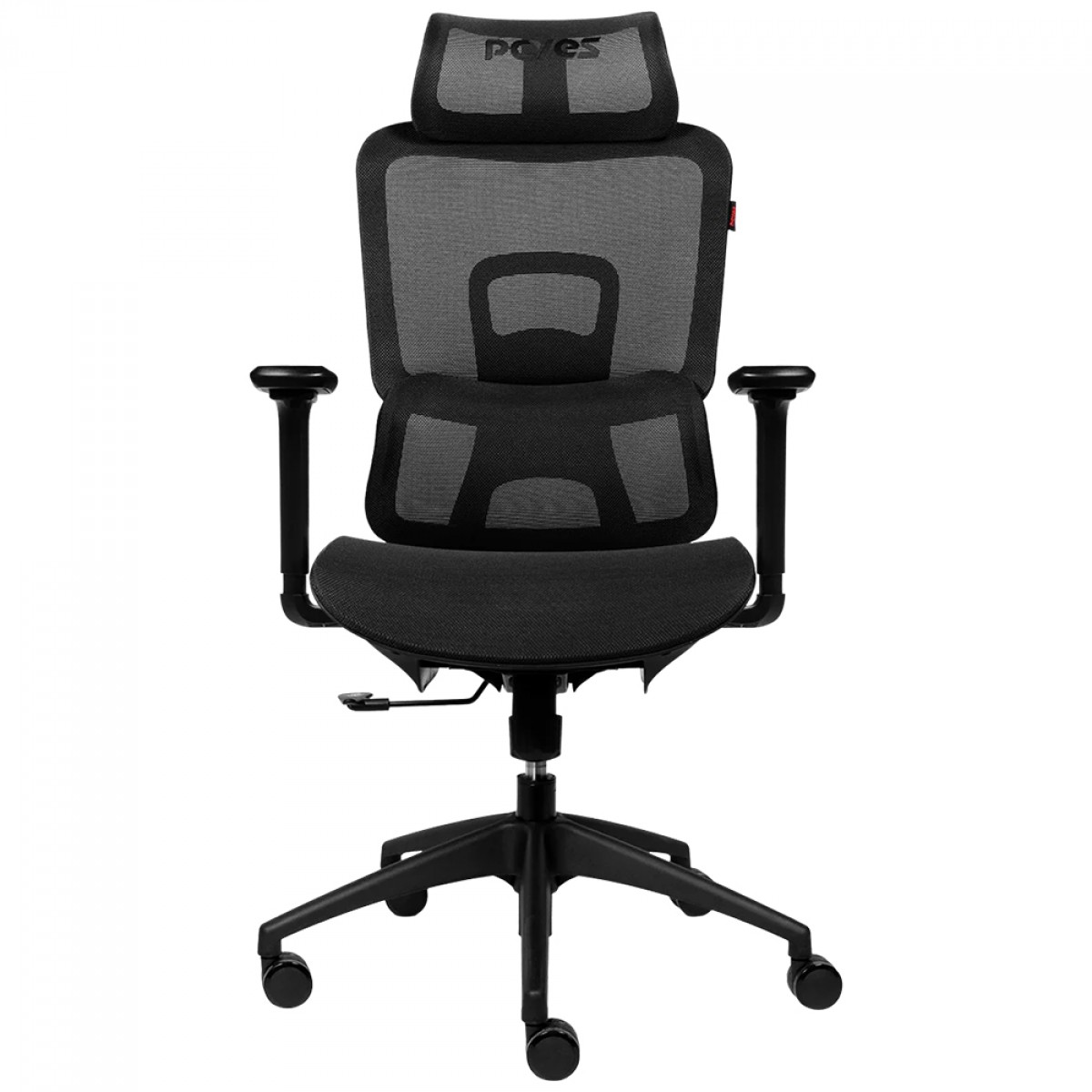 Cadeira de Escritório PCYes Office MS5, Mesh, Ajustável, Ergonômico, 3D, Preto, PCOMS5B